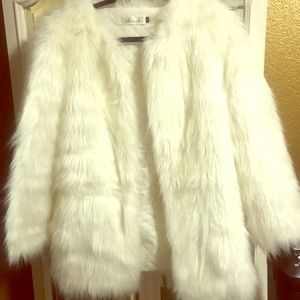 White Faux Fur coat